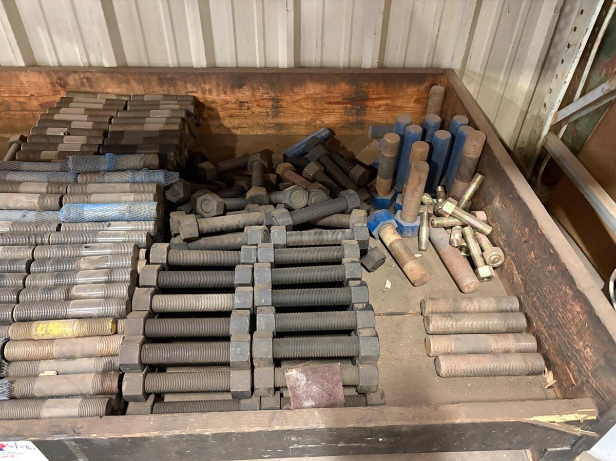 Used Pallet of assorted stud bolts & nuts