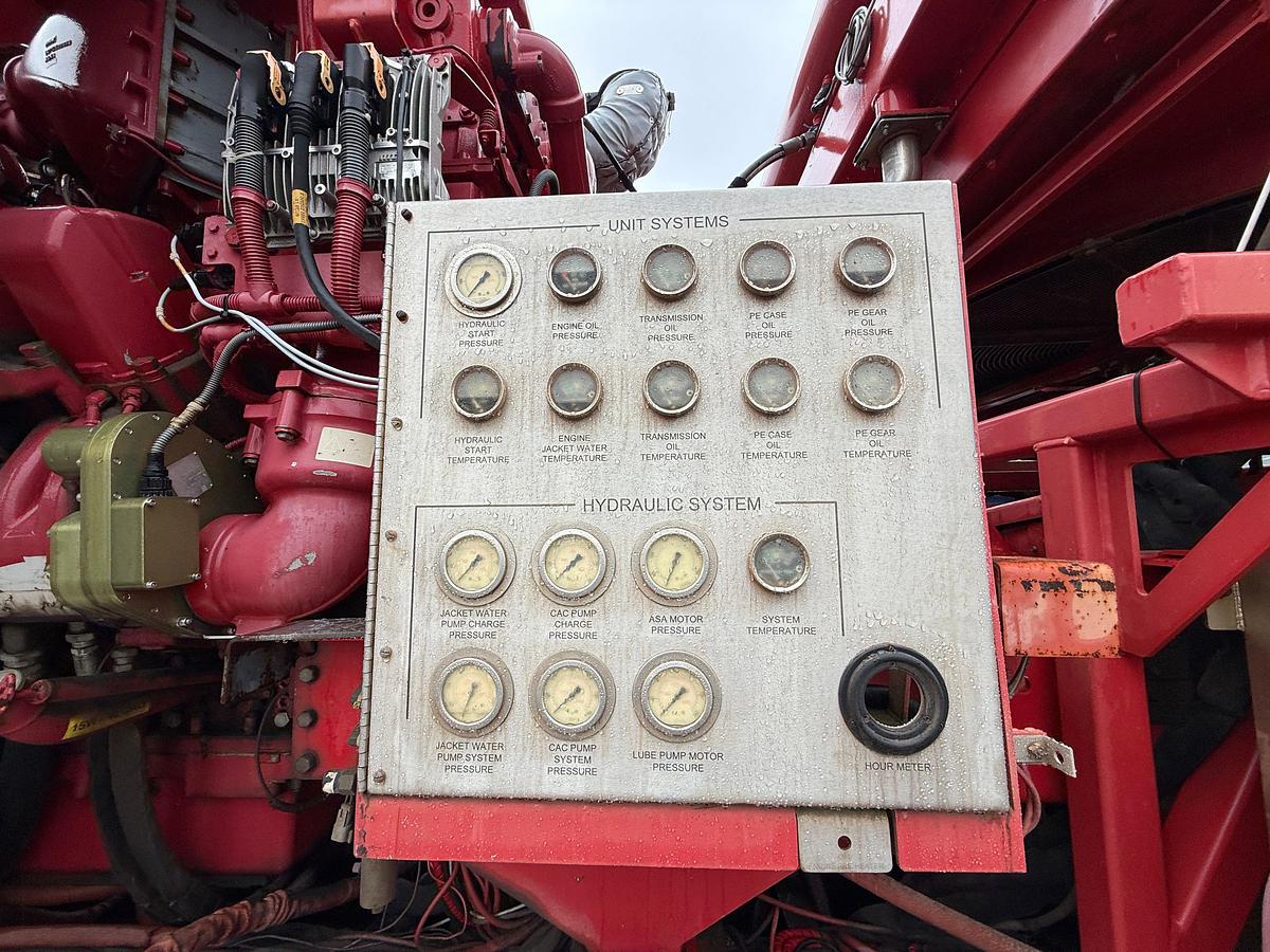 Used 2014 MTU 12V4000 2250-HP W/ ALLISON TRANS. (NO PUMP) MTD ON 3-AXLE FRAC PUMP TRAILER