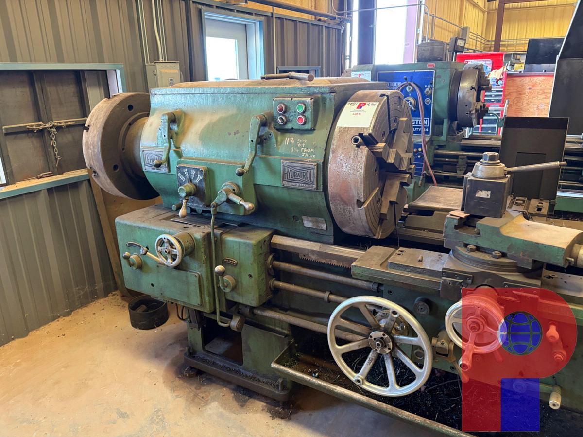 Used LEHMANN HYDRATROL 12-3/4 HOLLOW SPINDLE LATHE W/ 150” BED