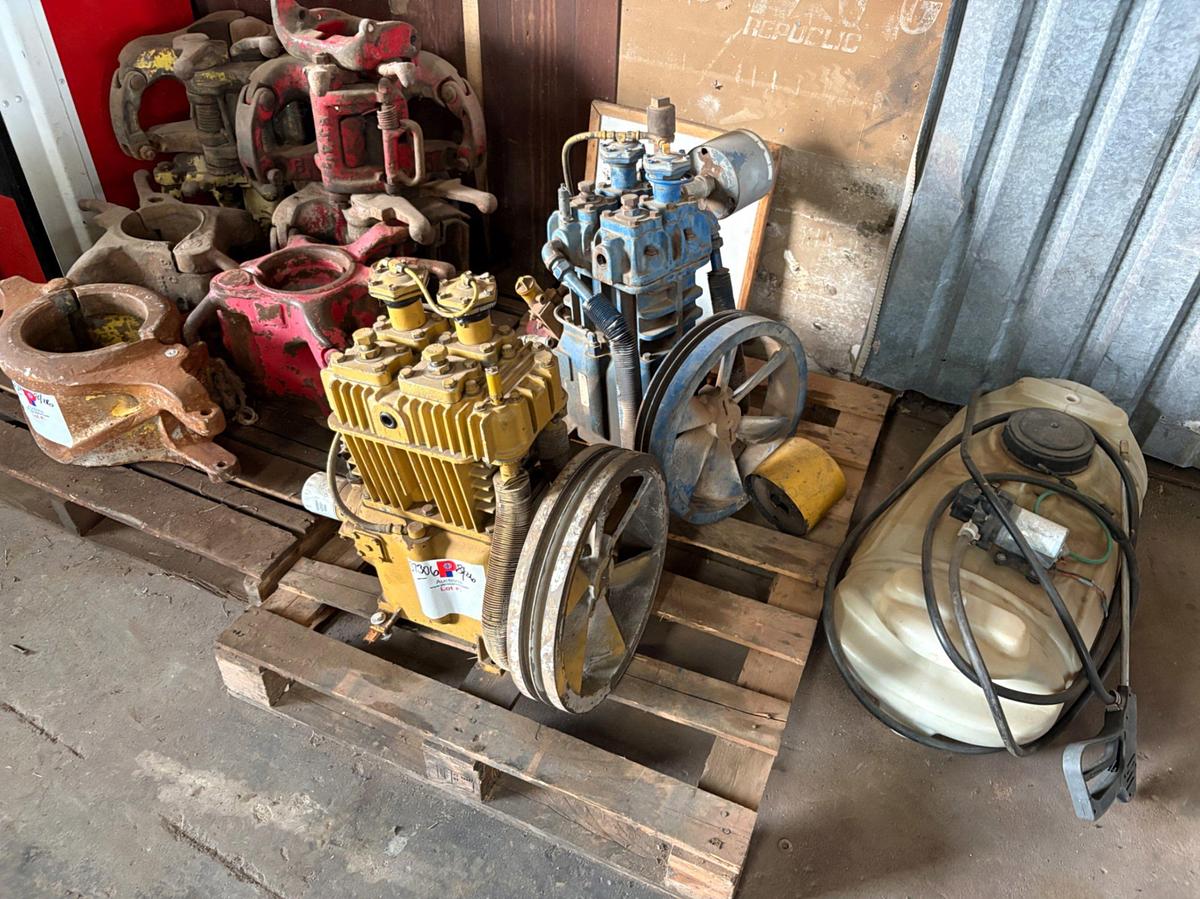 Used Pallet w/ (2) air compressors
