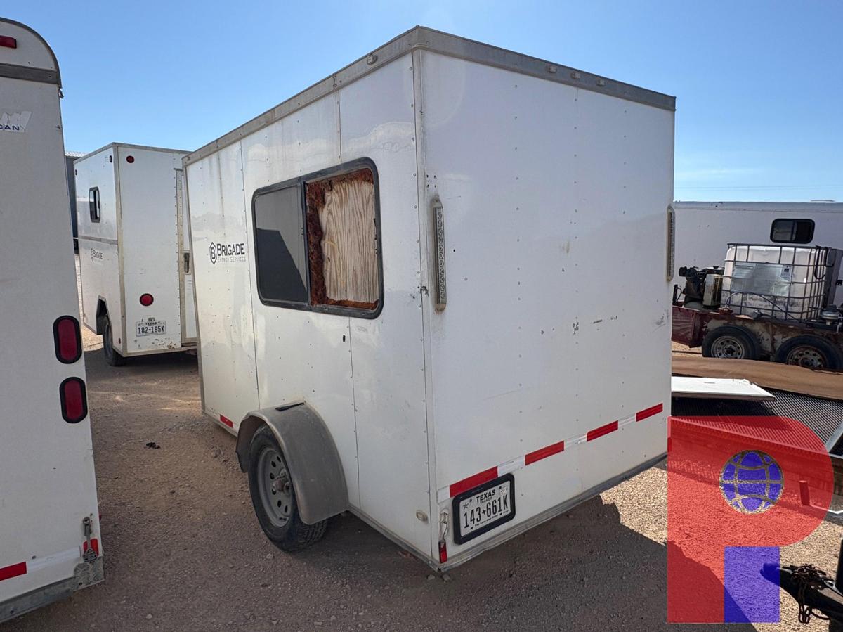 Used 2019 ROCK SOLID CARGO 10’ X 6’ S/A BUMPER PULL MOBILE OFFICE TRAILER