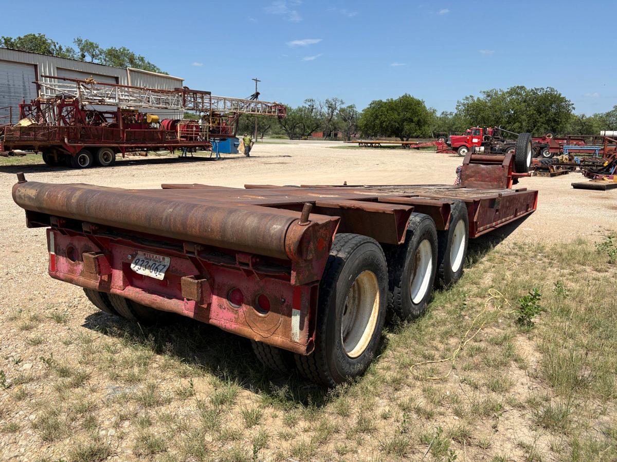 Used 1981 AZTEC 45’ X 96” 3-AXLE OILFIELD LOWBOY TRAILER