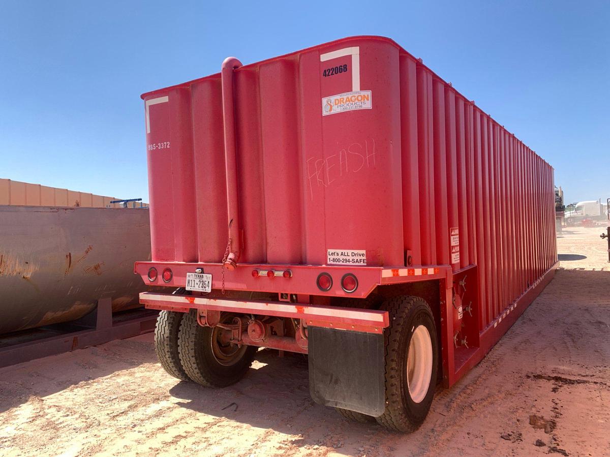 Used 48’ L x 9’ W x 10’ T 634 Bbl Frac Tank