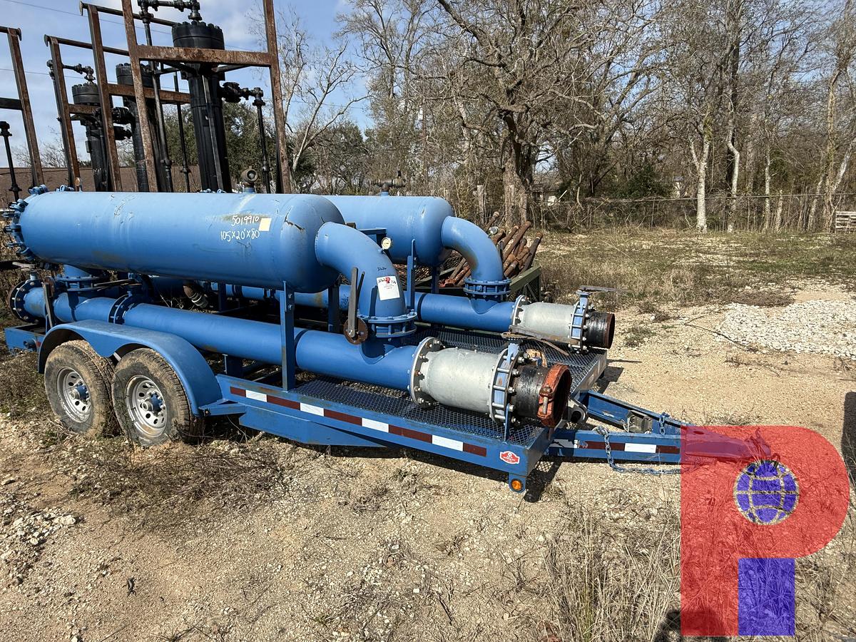 Used 2018 BAR H WELD 16’ T/A DUAL FILETR POD WATER TRANSFER TRAILER