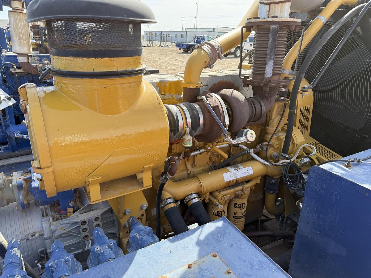 Used 2018 KERR T60 10K WP TRIPLEX WELL SERVICE PUMP P/B CATERPILLAR C18 630-HP, SKIDDED