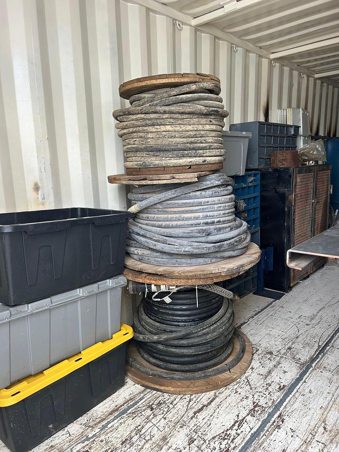 Used 40' Sea Container full of Tesco Top Drive Parts & Supplies