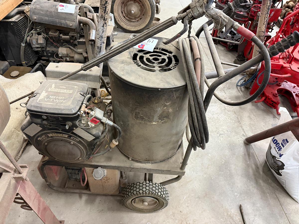 Used PORTABLE HOT WATER PRESSURE WASHER P/B VANGAURD 16-HP ENGINE