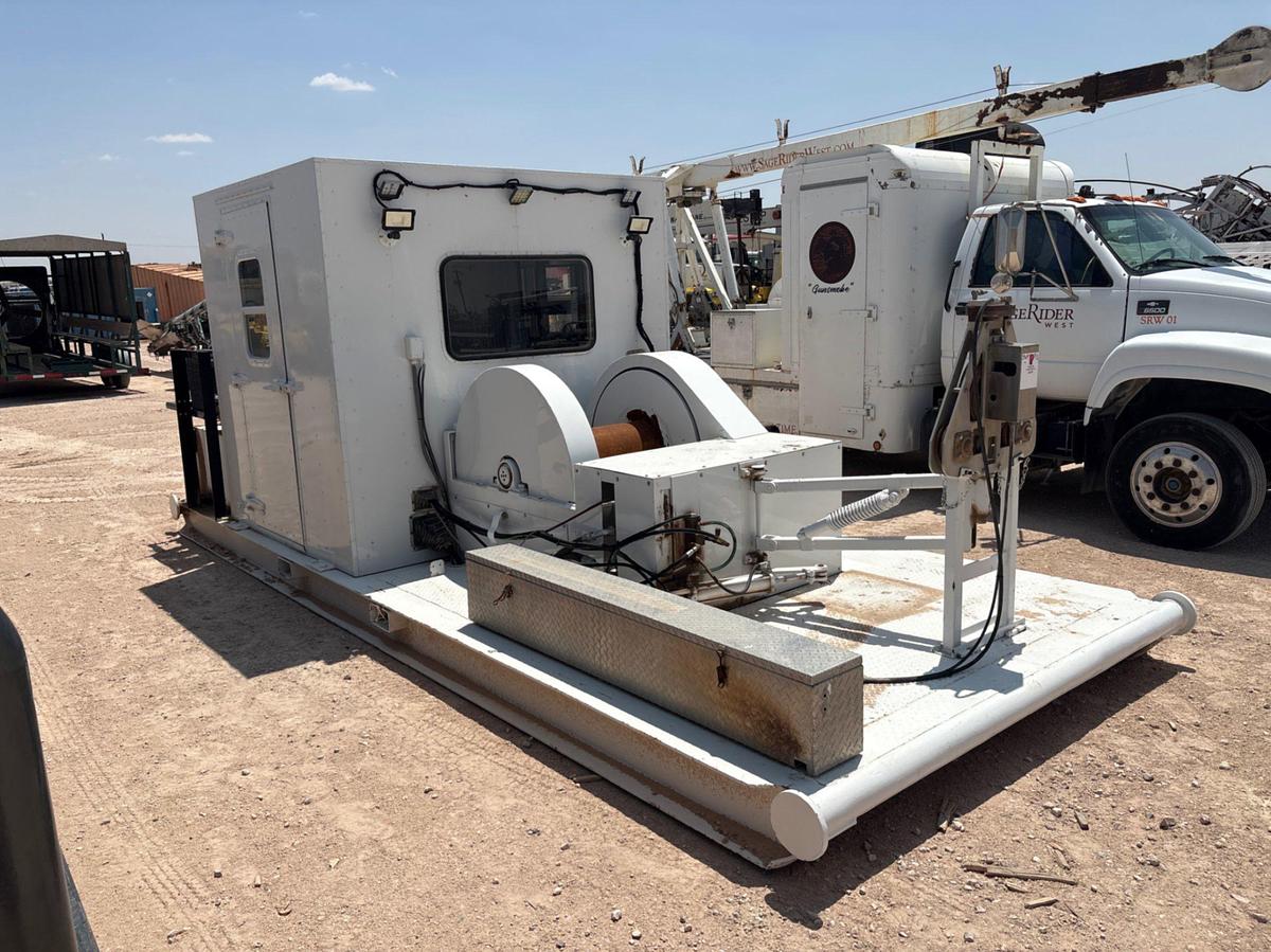 Used Self contained wireline unit, skidded