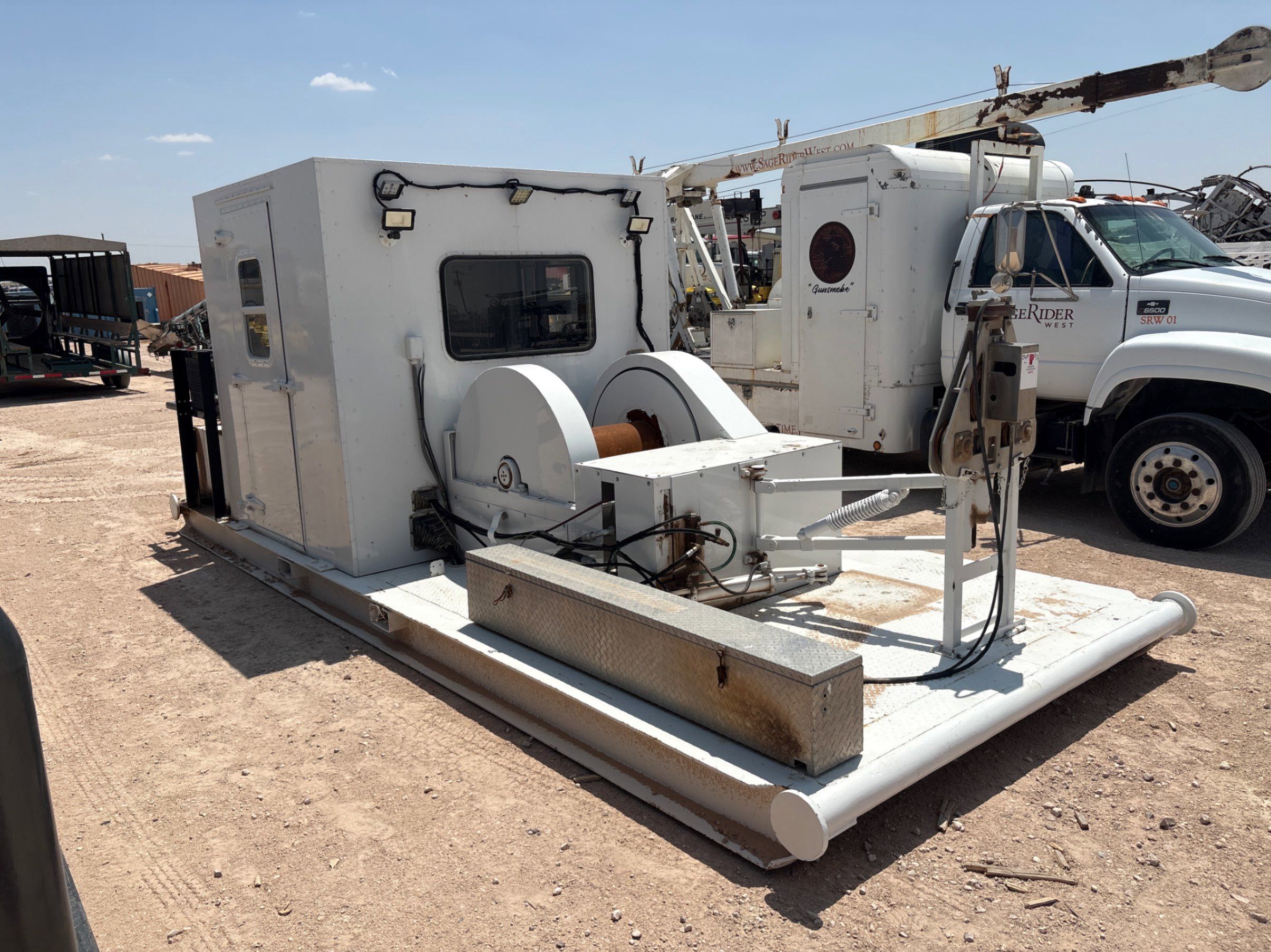 Used Self contained wireline unit, skidded