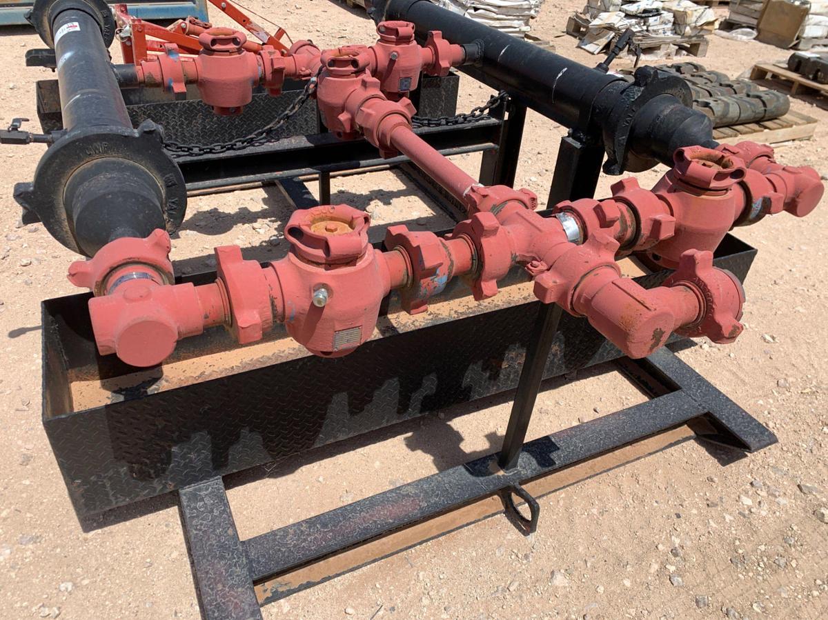 Used 4” to 2” Skidded Choke Manifold