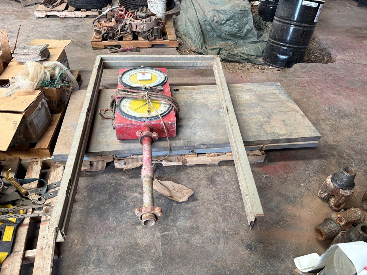 Used 2-dial weight indicator & 82” x 45” door