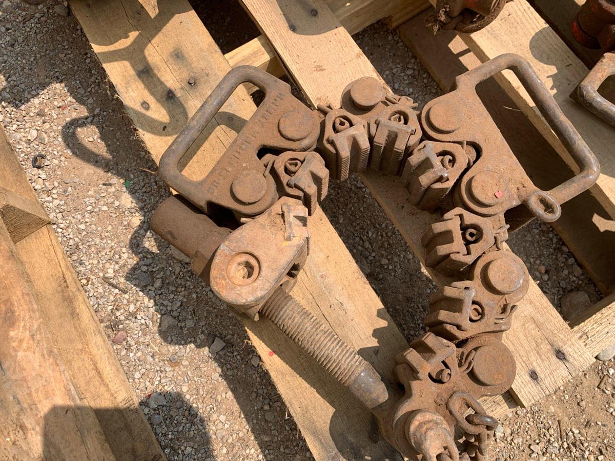 Used Pallets of Casing Clamps, 6” Casing Slips, 6” Pipe Slips and Dies