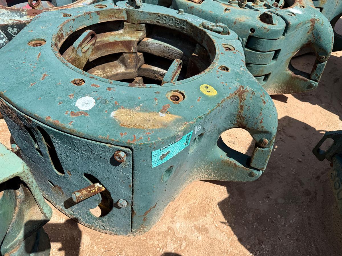 Used LOT W/ (3) BJ 500-TON SLIP TYPE SPIDER CASING ELEVATORS