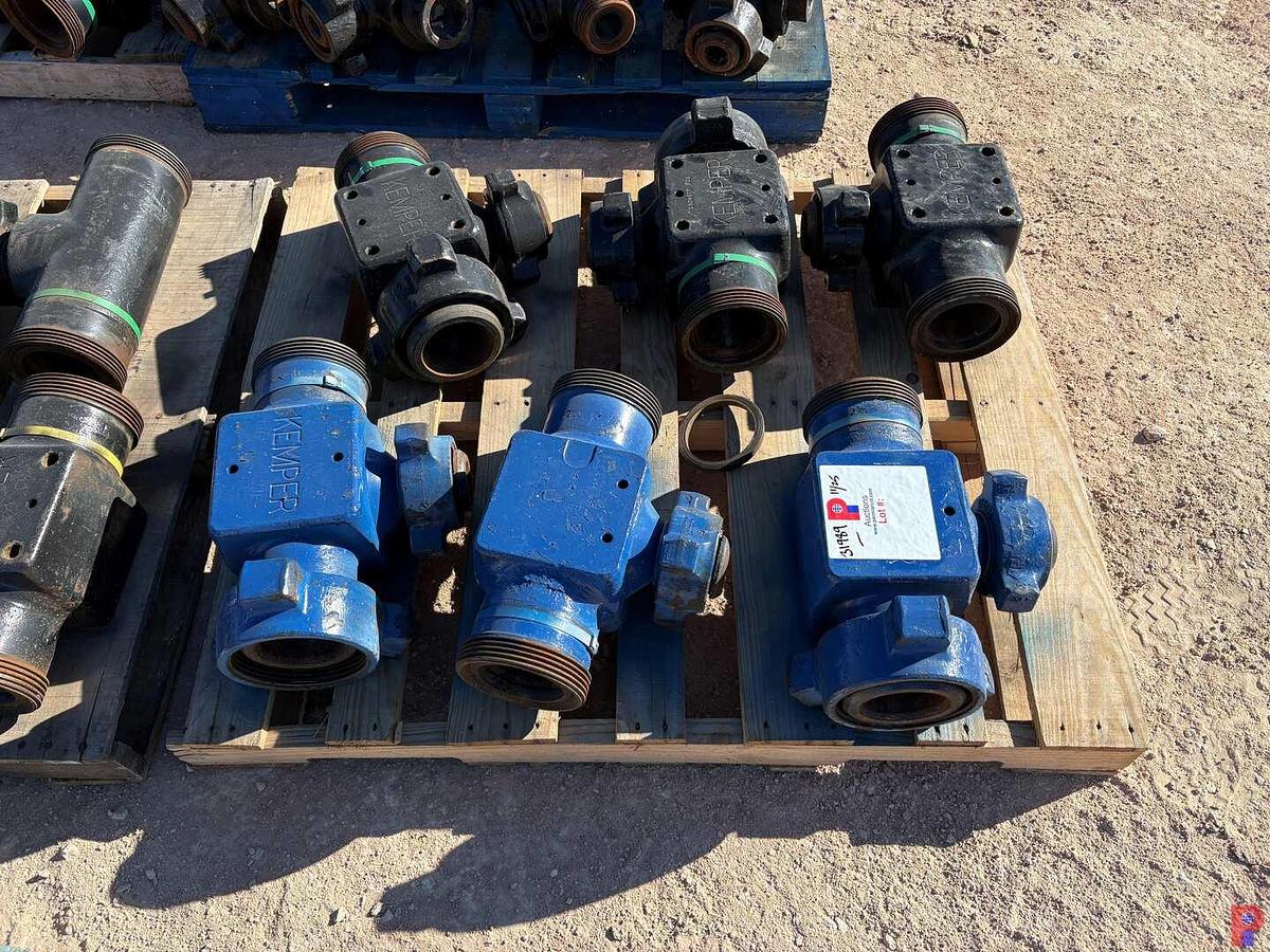 Used (6) KEMPER 4” X 2” 1502 “T” FITTINGS