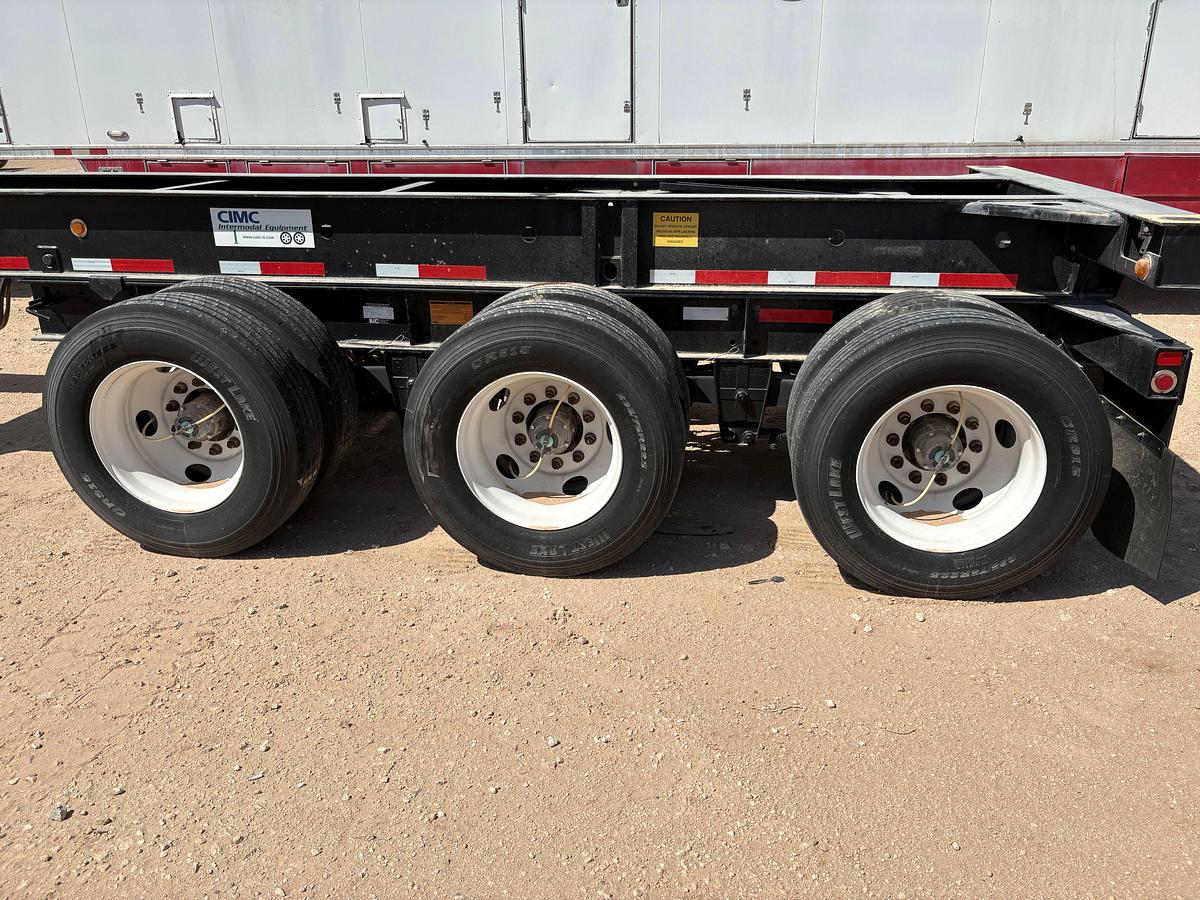 Used 2017 CIMC SZJ9360TJZ54 3-AXLE CHASSIS TRAILER