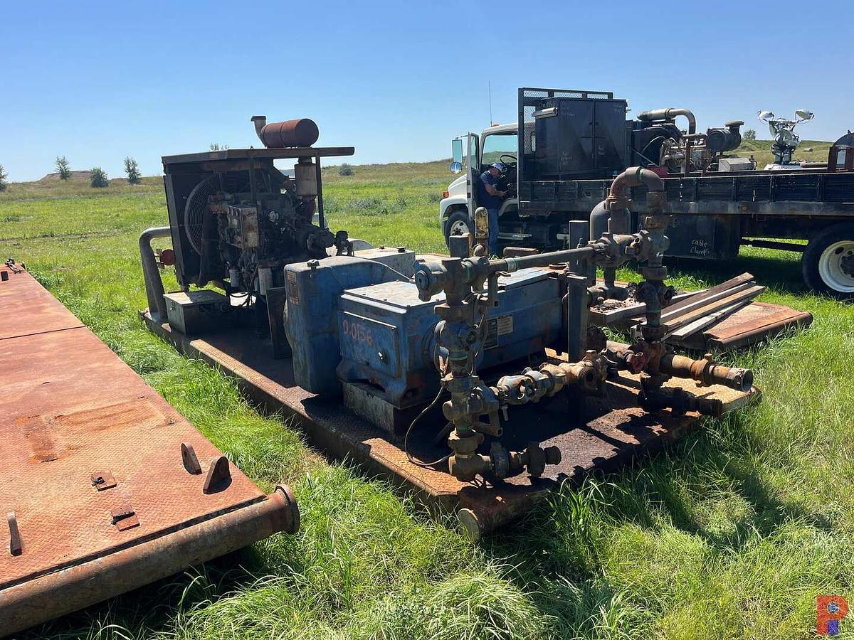 Used JWS-340 5K TRIPLEX WELL SERVICE PUMP P/B DETROIT SERIES 60 ALLISON HT750