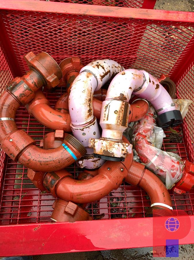 Used BIN OF TESTED (9) 3” FIG 1502 15K WP STYLE 50 SWIVEL CHIKSANS