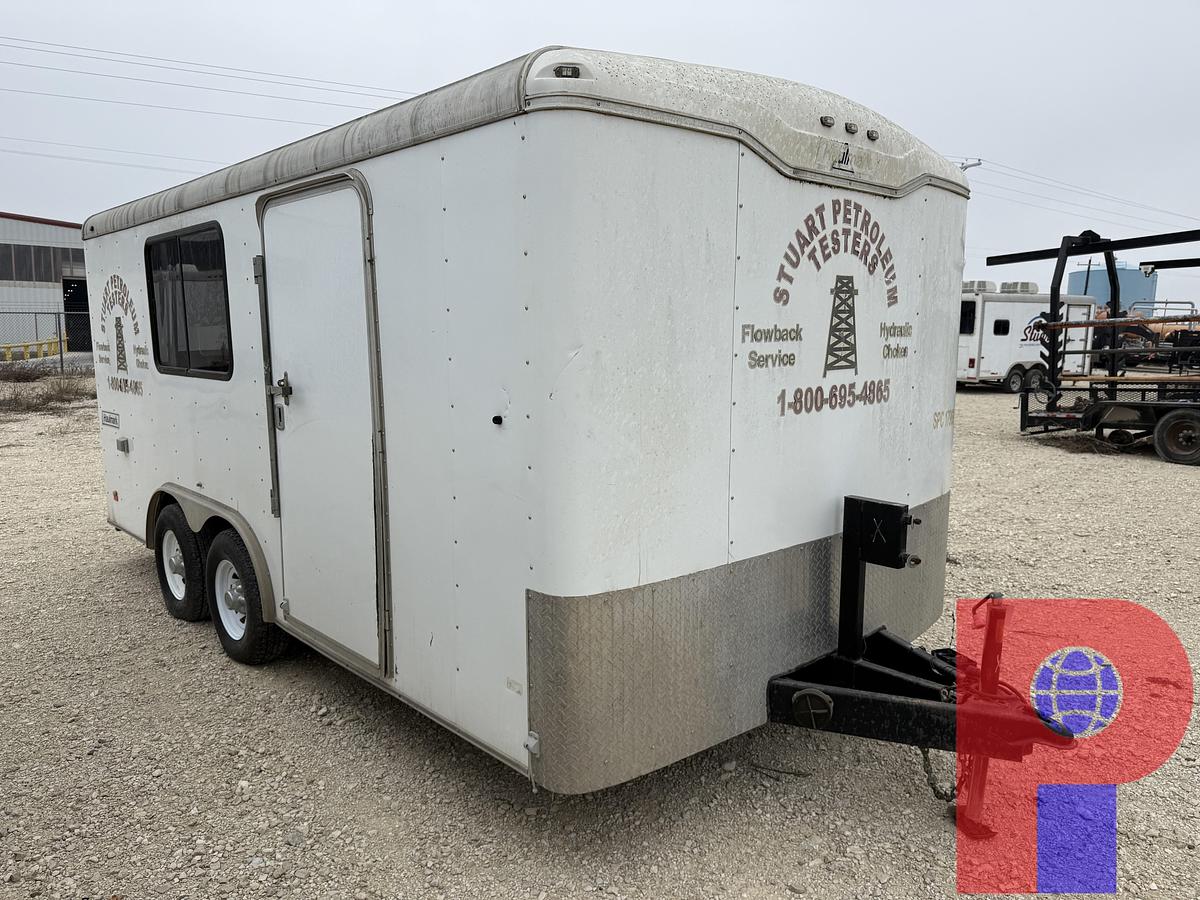 Used 2015 HAULMARK 16’ T/A BUMPER PULL COMMAND CENTER CARGO TRAILER