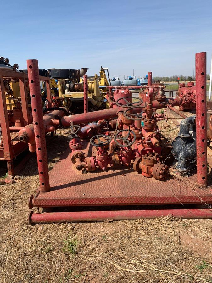 Used 14’ x 8’ x 6’ 4” Skidded Choke Manifold