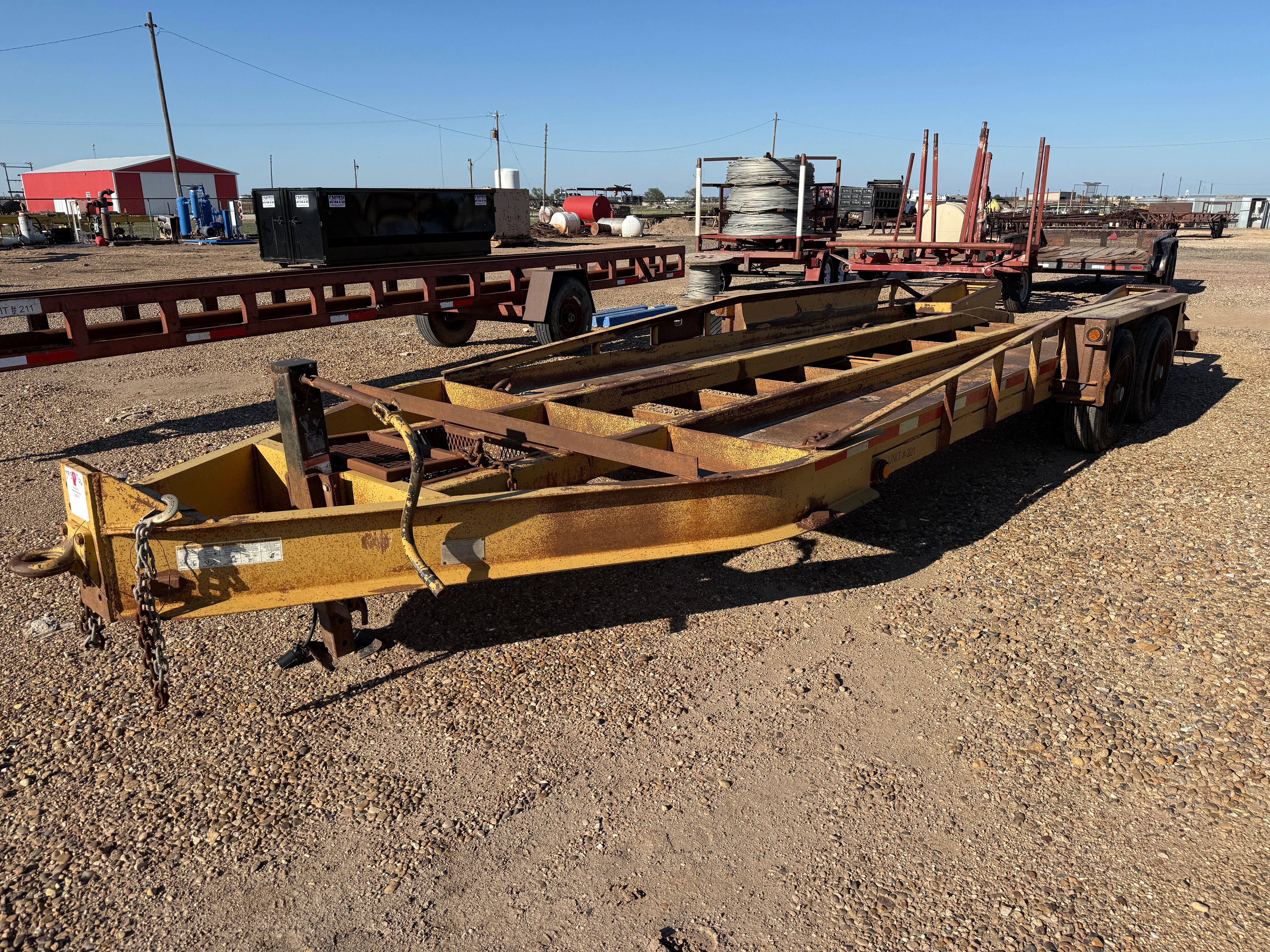 Used BELSHE INDUS. 28’ X 7’ T/A PH EQUIPMENT TRAILER