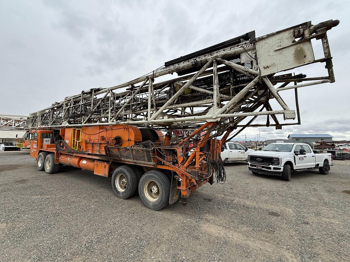Used 1984 FRANKS MOBILRIG 300 1287/160 DD 96’-215K 4-AXLE WELL SERVICE WORKOVER RIG
