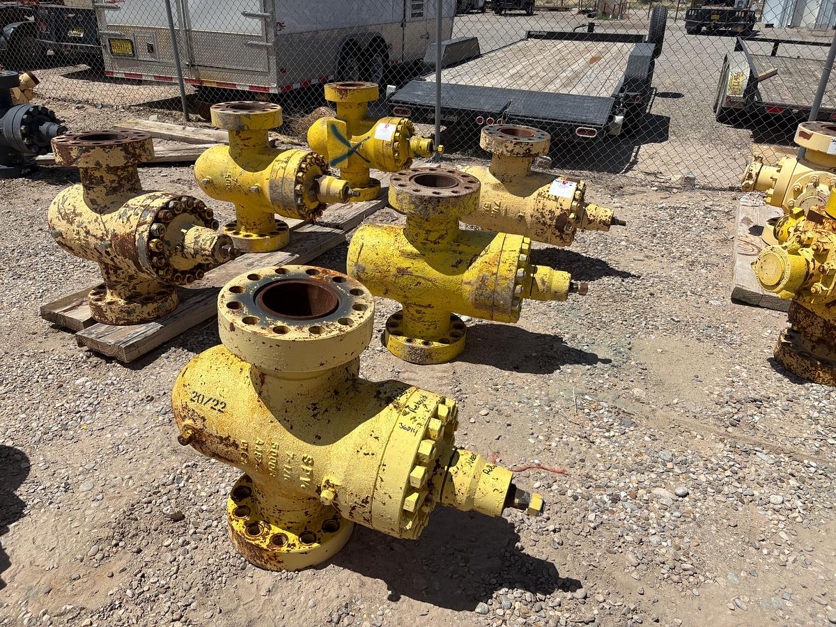 Used (5x$) (5) 7-1/16” 5K gate valves