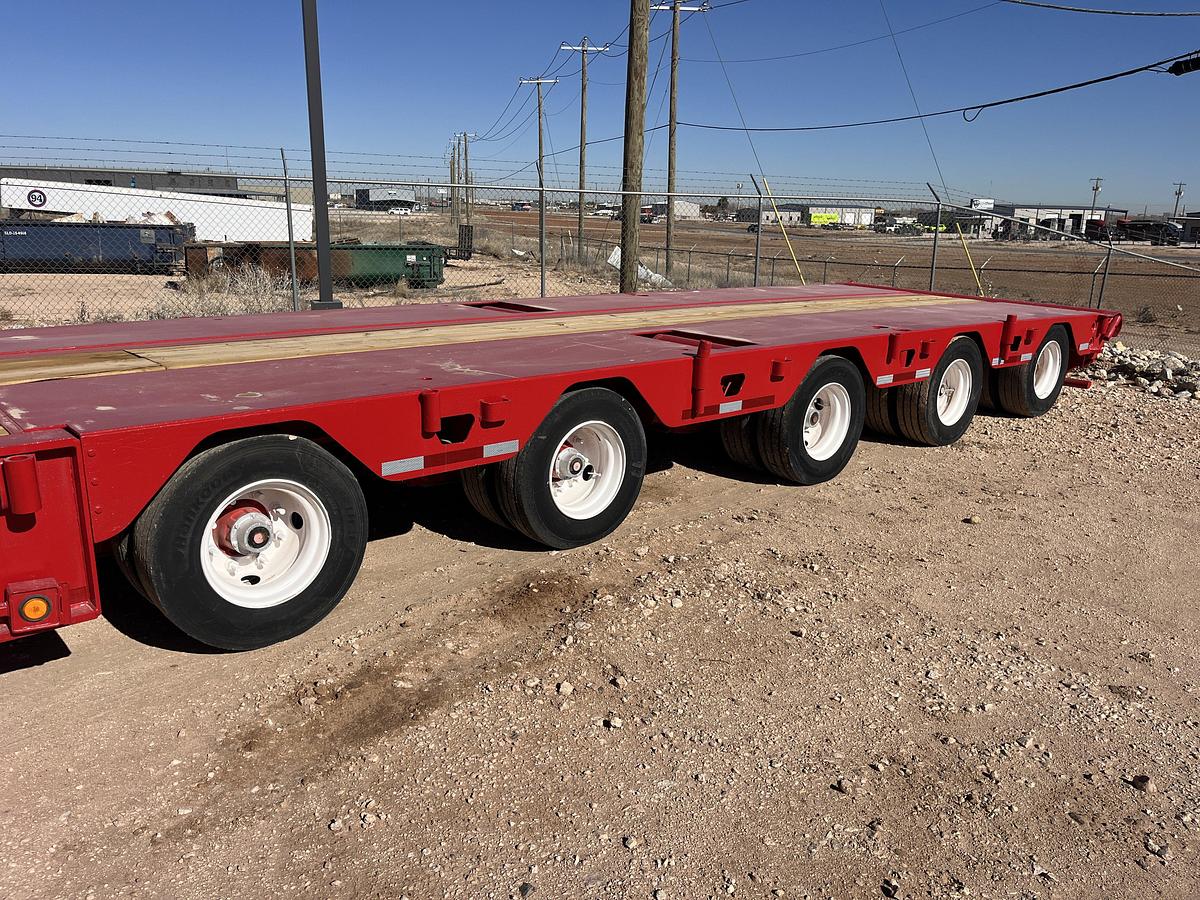 Used 2011 ASPEN 5-AXLE SCISSOR NECK OILFIELD LOWBOY TRAILER