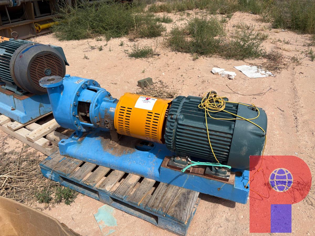 Used GOULDS 2X3-13 CENT PUMP P/B: BALDOR 50HP ELECTRIC MOTOR