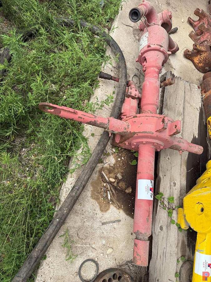 Used KING 53GA2 POWER SWIVEL W/ BOWEN GEAR BOX, (2) HYDRAULIC MOTORS