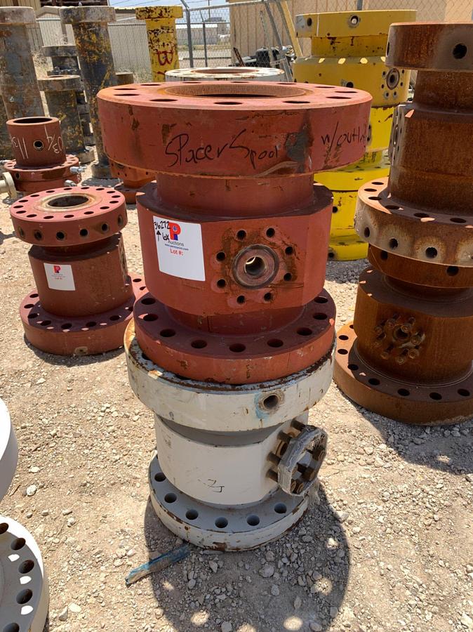 Used (6x) Assorted Multi Bolt Casing Spools