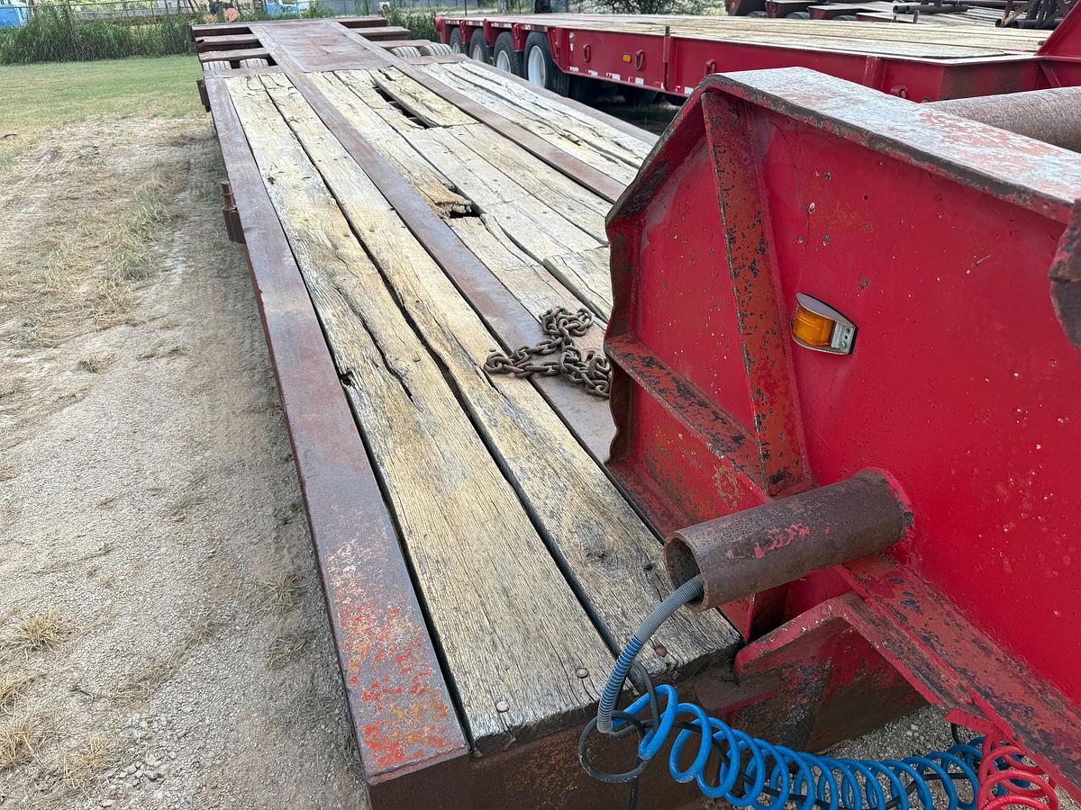 Used 1981 AZTEC 45’x 96” 50-Ton TRI-AXLE NARROW NECK LOWBOY TRAILER