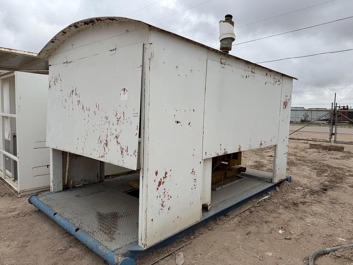 Used CATERPILLAR 3304DI DIESEL GENERATOR HOUSE, SKIDDED