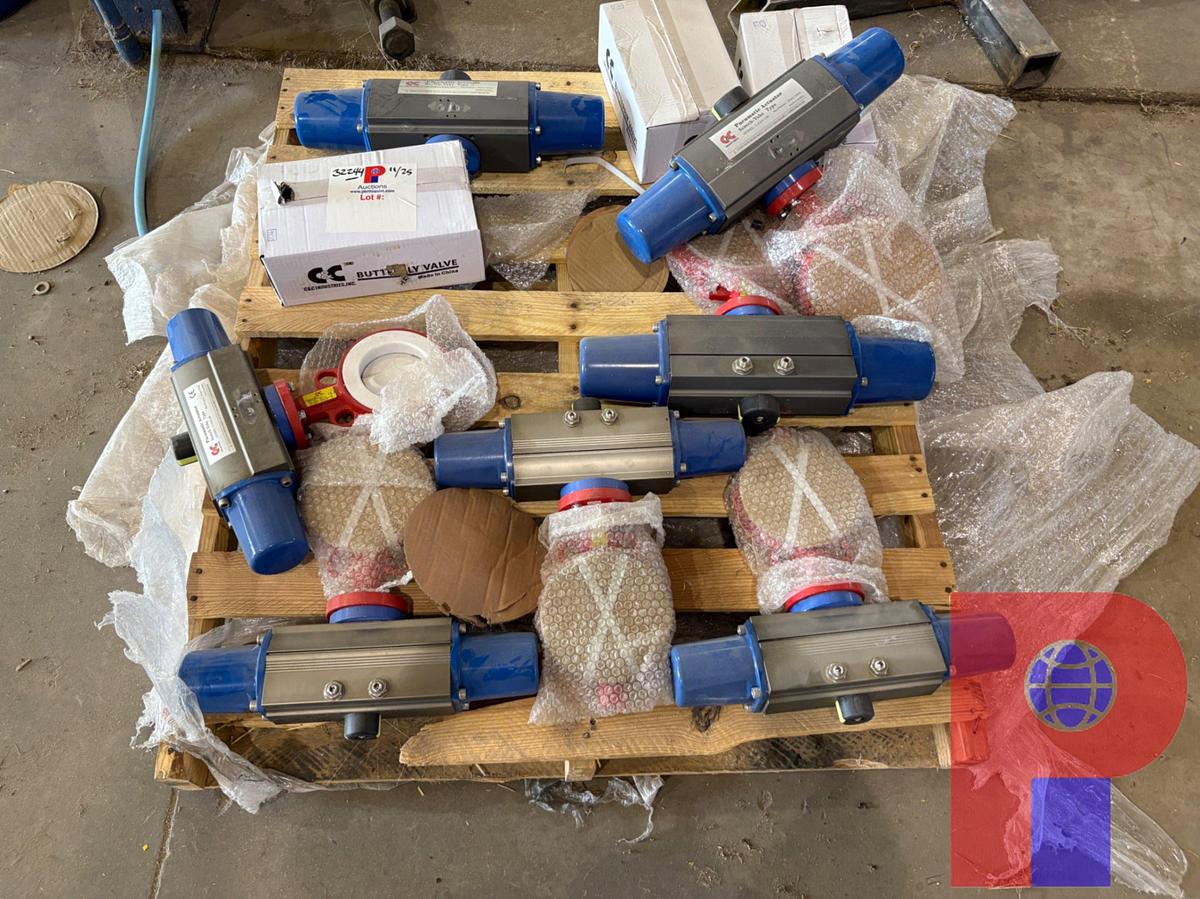 Used (8X$) (8) NEW IN BOX/UNUSED C&C A536 200PSI 3-7/8” BUTTERFLY VALVES