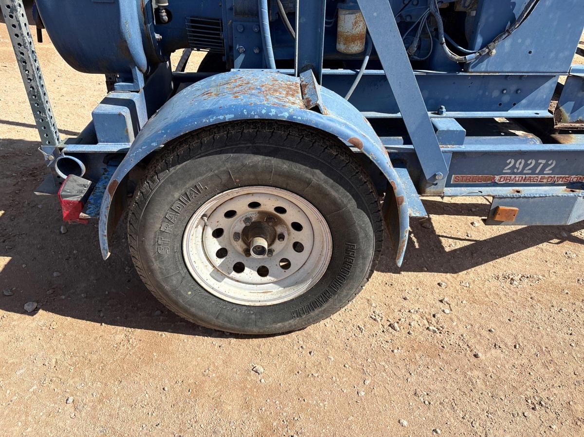 Used GORMAN RUPP SERIES 10 CENT PUMP MTD ON S/A BUMPER PULL TRAILER