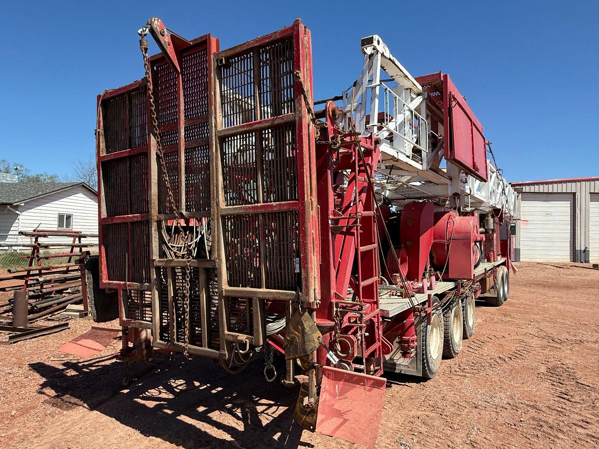 Used 1984 CRANE CARRIER W5384A DD 108’-267K 5-AXLE WELL SERVICE WORKOVER RIG