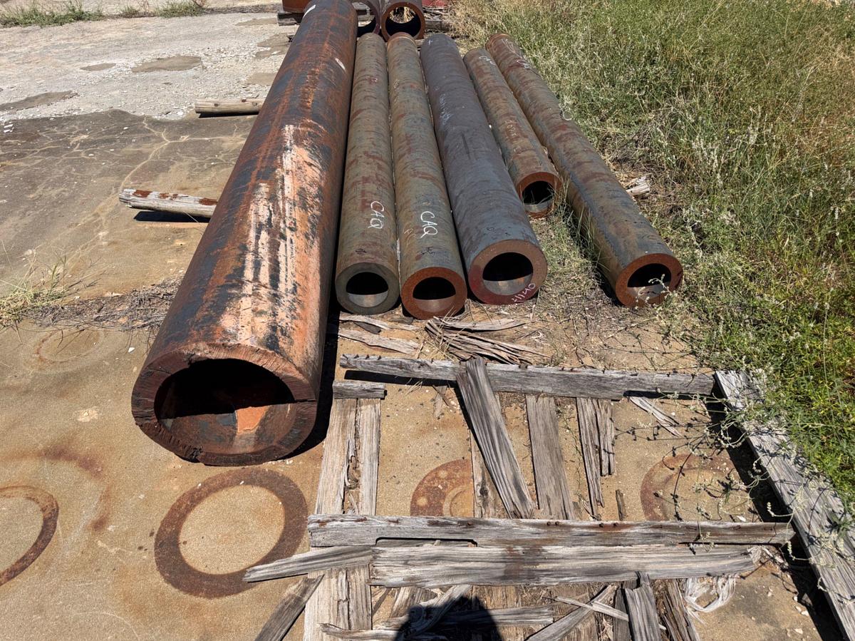 Used (6) pcs. Of Heavy Wall Round Stock