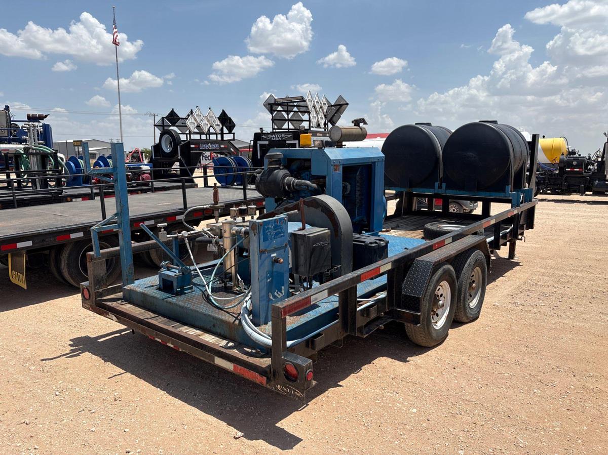 Used 2011 RELIABLE PUMPS T/A GOOSENECK 15K HYDROSTATIC TEST TRAILER