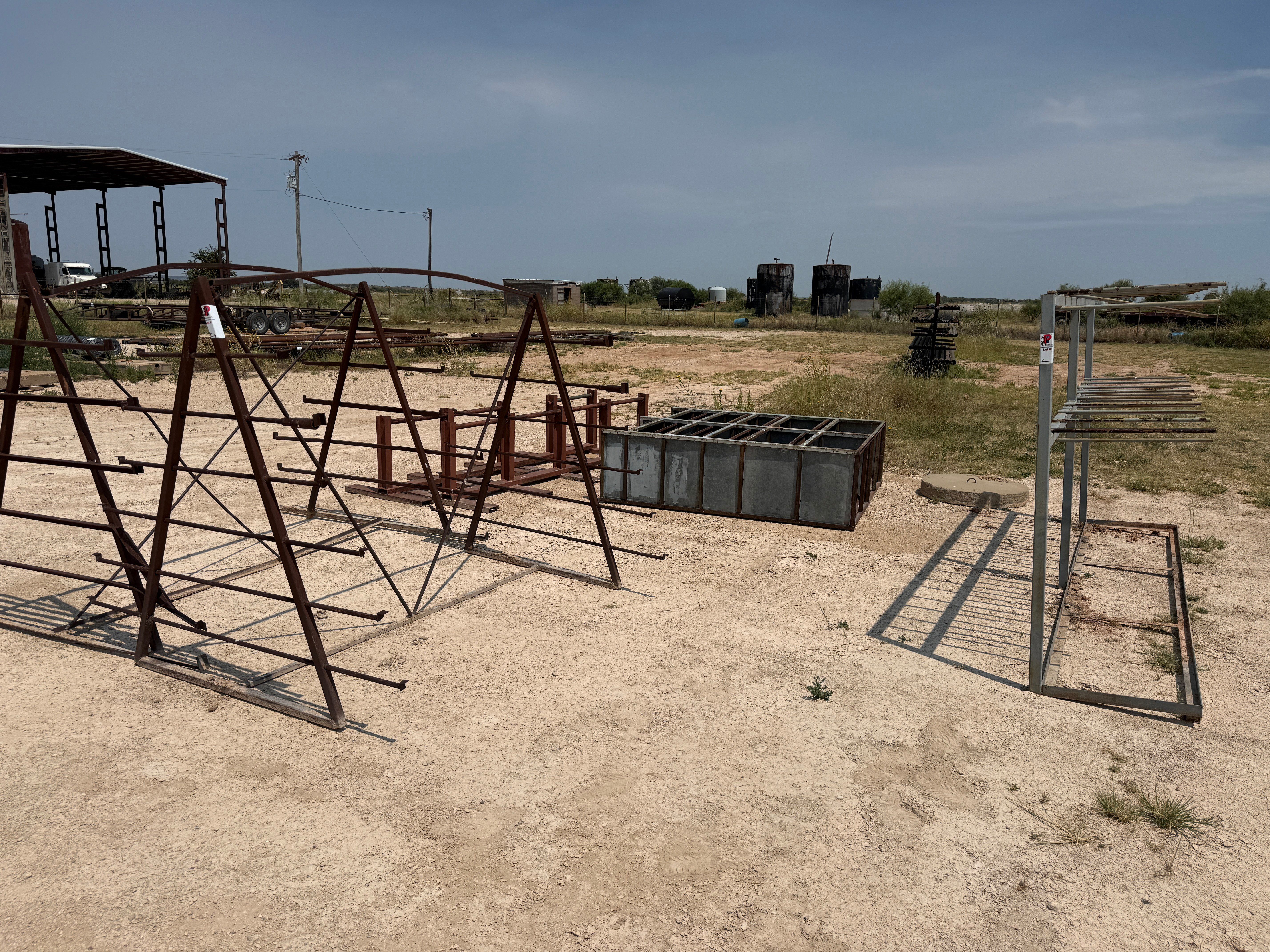 Used LOT W/ 5-TOOL RACKS & 1-DBL SHELF