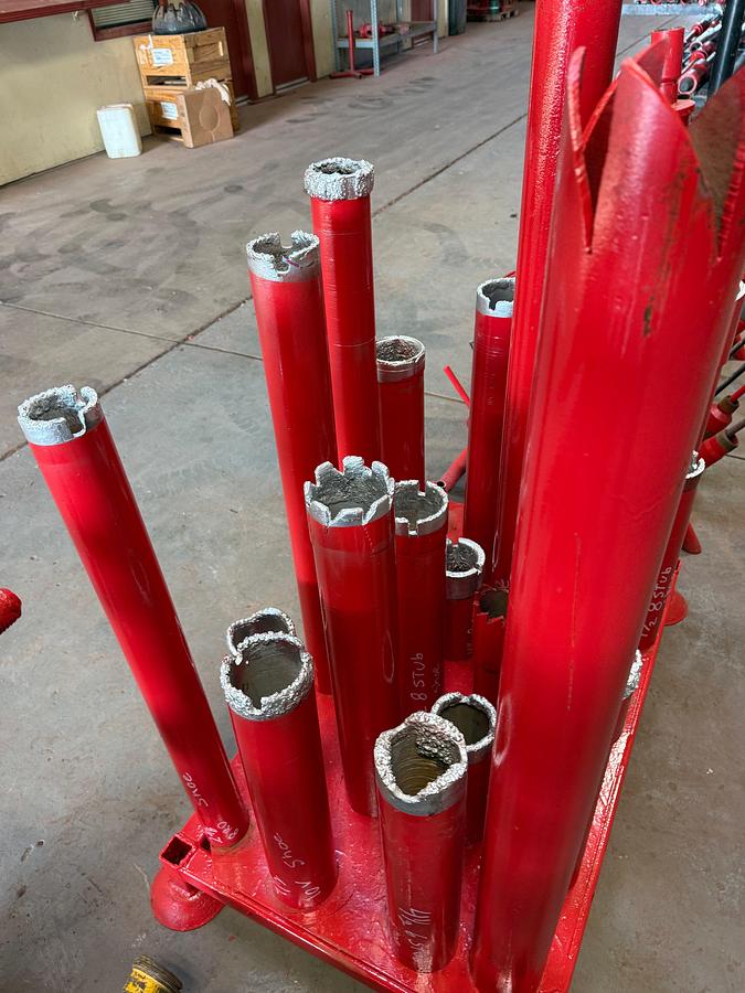 Used (23) 3-1/2”THRU 4-1/2” WASH PIPE SHOE GUIDES W/ KUT-RITE