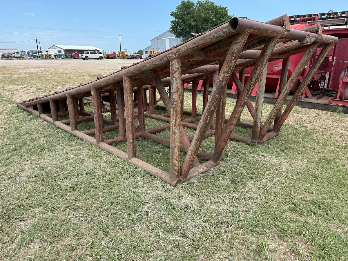 Used 23’L x 9.5’W x 5.9’H HEAVY DUTY RIG / TRUCK RAMP, SKIDDED