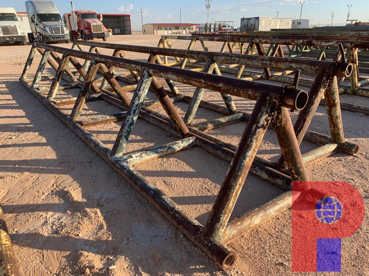 Used (2X$) 28’ X 42” TRIANGLE PIPE RACKS