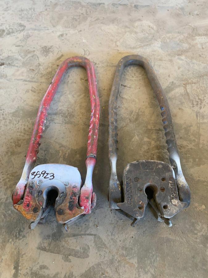 Used (2) 3/4 OBANNON PLATE TYPE 25 Ton Rod Elevators