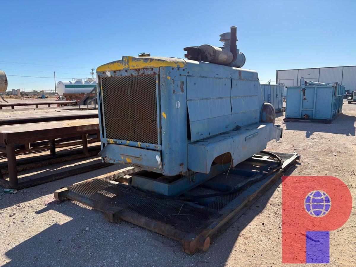Used INGERSOLL RAND GYROFLOW AIR COMPRESSOR P/B: DIESEL ENGINE, SKIDDED
