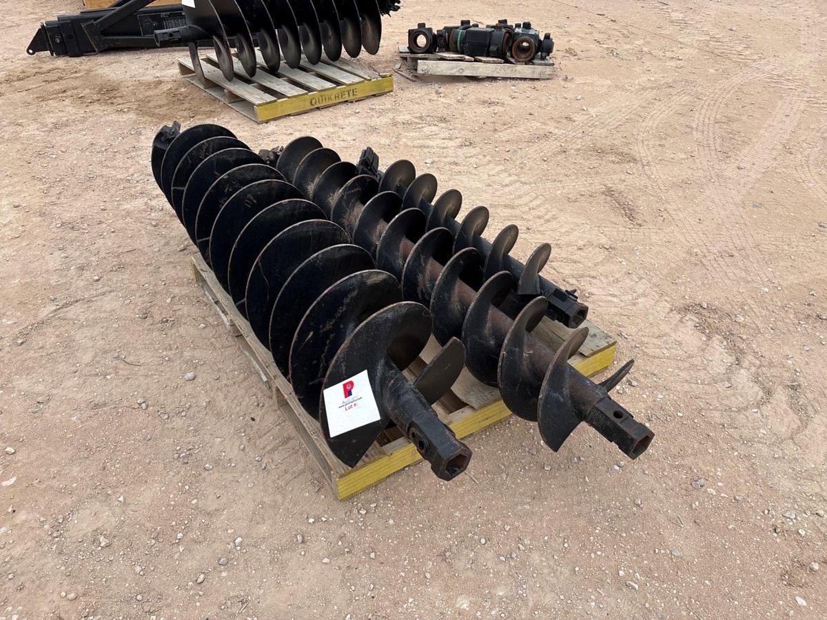 Used (4) assorted McMiller auger bits w/ 2” hex drive