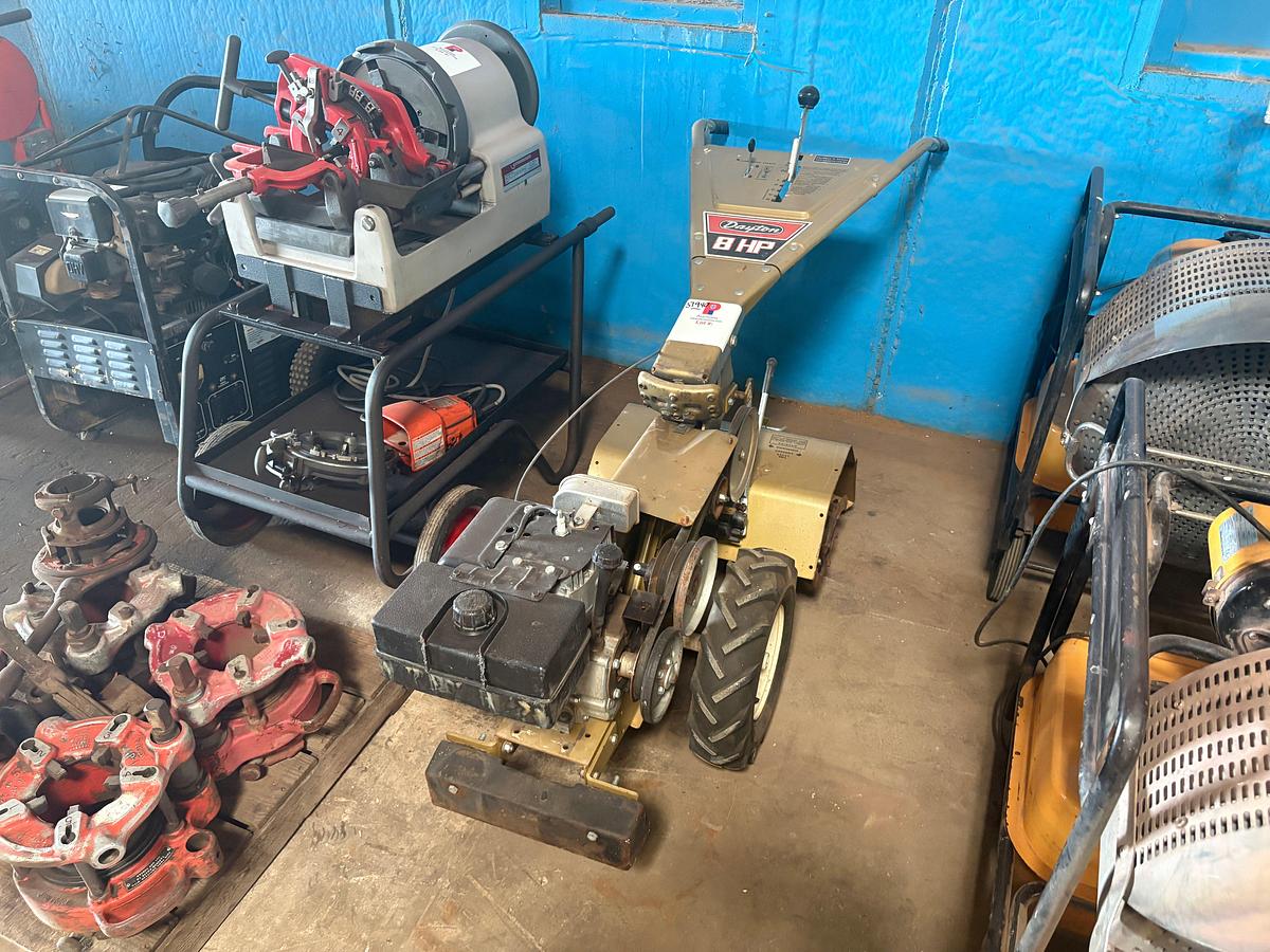 Used Dayton 3Z643A-L148B 8hp rear tine tiller