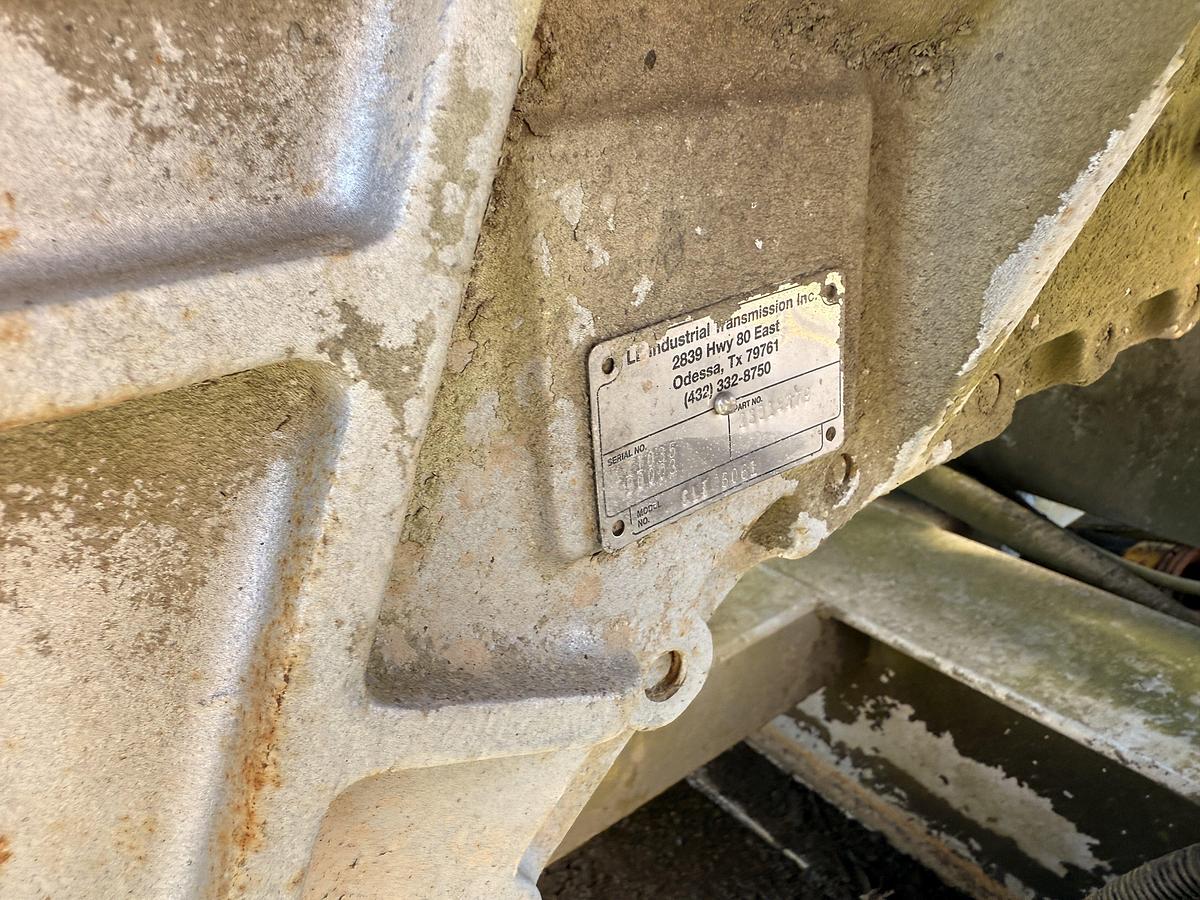 Used OILWELL SA634-5 10K WP TRIPLEX CEMENT PUMP UNIT W/ MIXING TANKS SKIDDED MTD ON 2007 LUFKIN TRI AXLE NARROW NECK LOWBOY