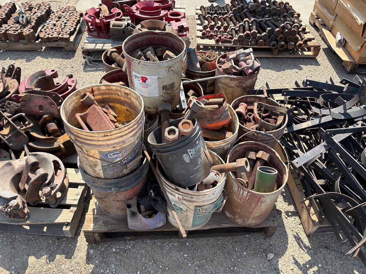 Used Pallet of assorted stud bolts & nuts