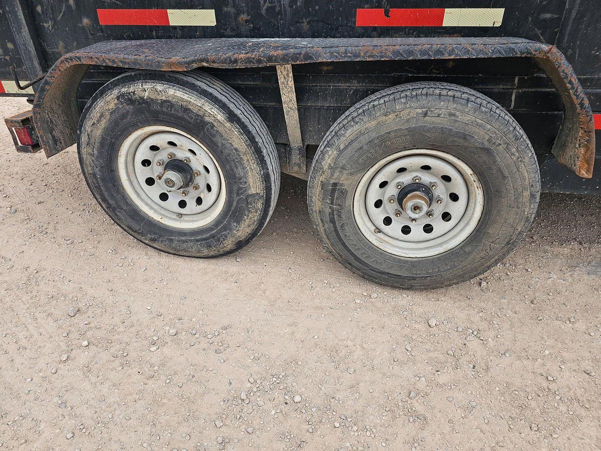 Used Shopbuilt 14' T/A Dump Trailer
