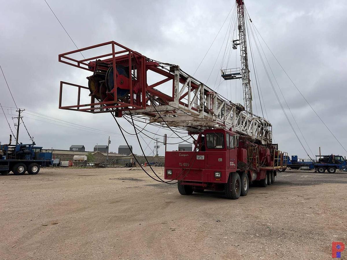 Used 2008 REFURB COOPER TL-550 DD 104'-250k 5 AXLE WELL SERVICE WORKOVER RIG