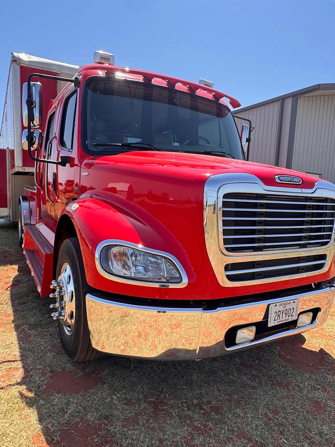 Used 2007 Freightliner M2 & Race Car Stacker Trailer Package